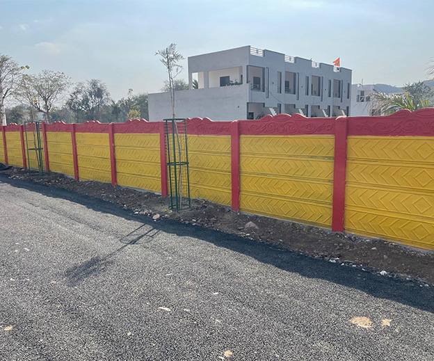 Colored Boundary Wall - Happy Enterprises Udaipur